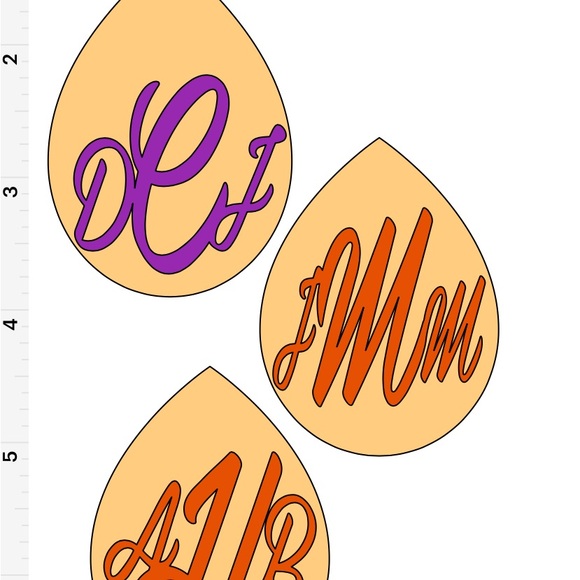 Fashion Multicolored PU Polyurethane Water Drop Earrings. - Picture 3 of 3